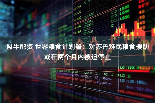 盟牛配资 世界粮食计划署：对苏丹难民粮食援助或在两个月内被迫停止
